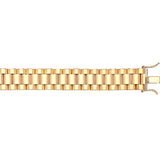 9CT YEL GOLD 12MM WATCH STRAP BRACLET 8.5""