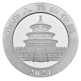 30 GRAMS CHINESE PANDA 2021 SILVER COIN