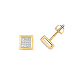 DIAMOND SQ STUDS