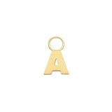 9CT YEL GOLD INITIAL EARRING CHARM