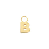 9CT YEL GOLD INITIAL EARRING CHARM