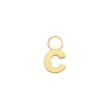 9CT YEL GOLD INITIAL EARRING CHARM