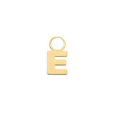 9CT YEL GOLD INITIAL EARRING CHARM