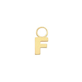 9CT YEL GOLD INITIAL EARRING CHARM