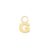 9CT YEL GOLD INITIAL EARRING CHARM