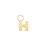 9CT YEL GOLD INITIAL EARRING CHARM