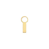 9CT YEL GOLD INITIAL EARRING CHARM
