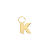 9CT YEL GOLD INITIAL EARRING CHARM