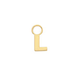 9CT YEL GOLD INITIAL EARRING CHARM