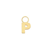 9 CT YEL GOLD INITIAL EARRING CHARM