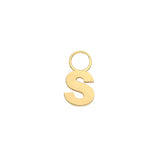 9CT YEL GOLD INITIAL EARRING CHARM