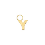 9CT YEL GOLD INITIAL EARRING CHARM