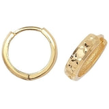 9CT YEL GOLD HINGED DC EARRINGS