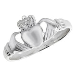 SILVER LADIES' CLADDAGH RING