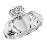 SILVER LADIES' CLADDAGH RING