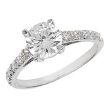 SILVER LADIES' CZ RING