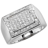 SILVER MEN'S CZ RING