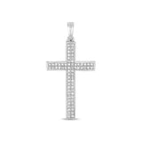 DIAMOND CROSS PAVE SET W/G