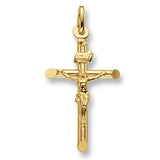 9CT YEL GOLD CRUCIFIX PENDANT