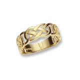 9CT YEL GOLD LADIES' CELTIC RING