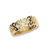 9CT YEL GOLD MEN'S CELTIC RING