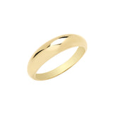 9CT YEL GOLD PLAIN DOME RING
