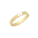 9CT YEL GOLD FLAT OVAL DISC RING