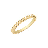 9CT YEL GOLD 2.5MM BOBBLE RING